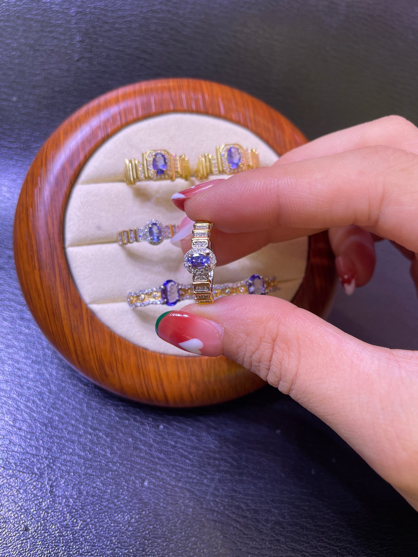 Tanzanite ring silver 925