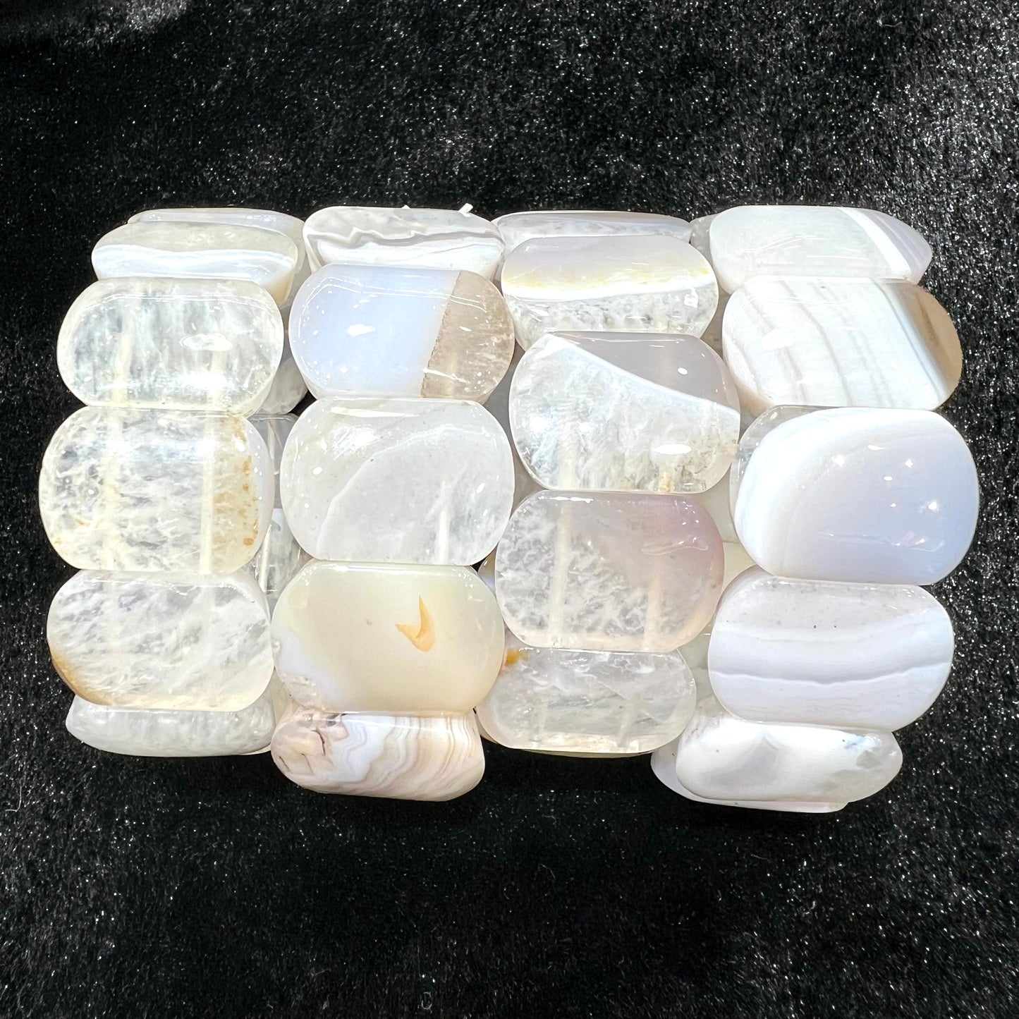 Agate bangle bracelet