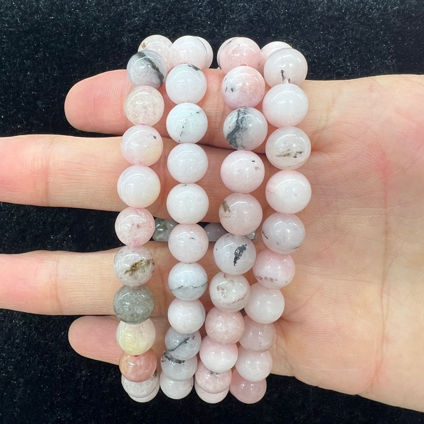 Pink opal bracelet