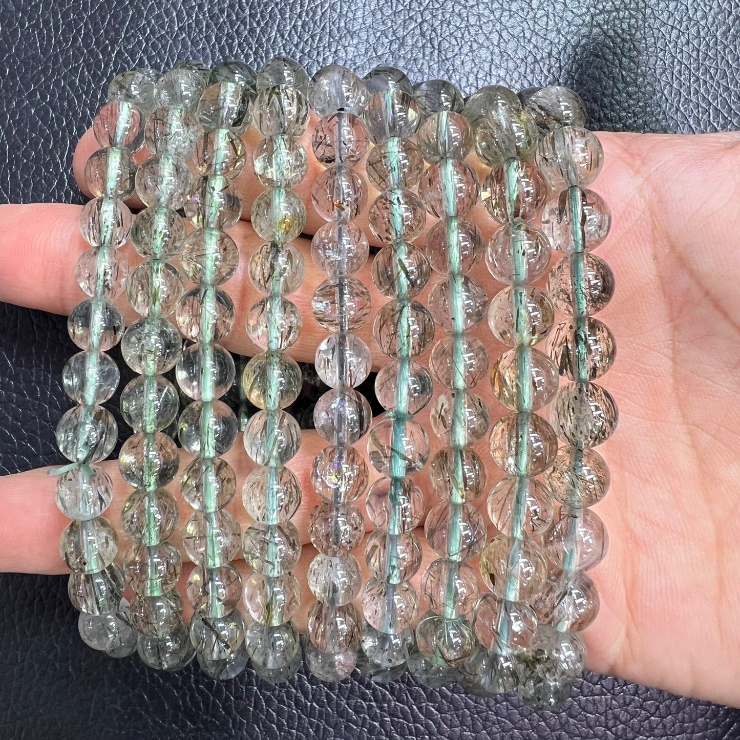Green rutile bracelet