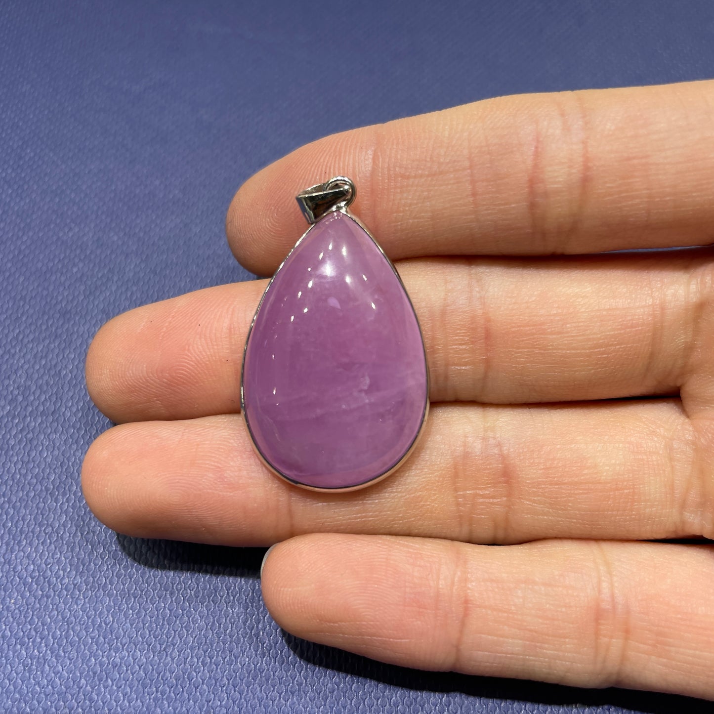 Kunzite pendant silver 925