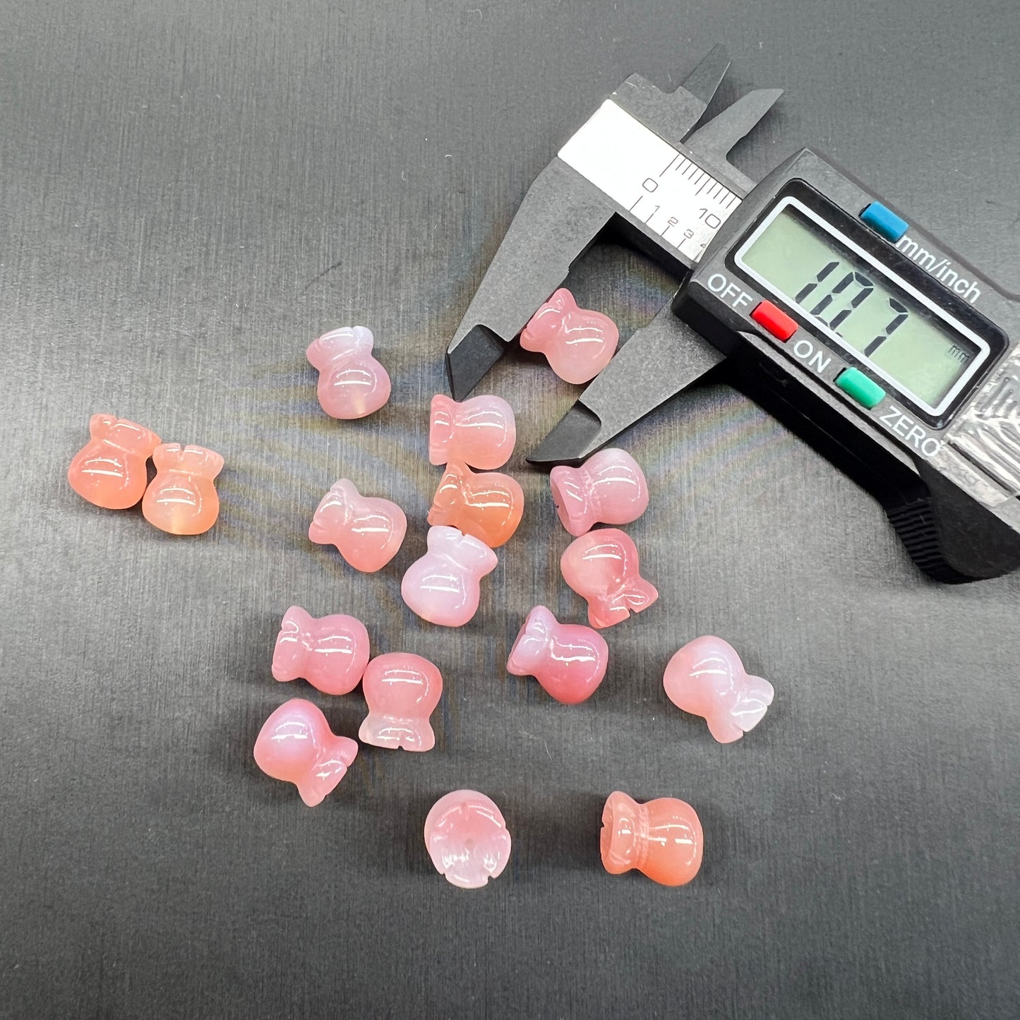 Yanyuan agate money bag bead