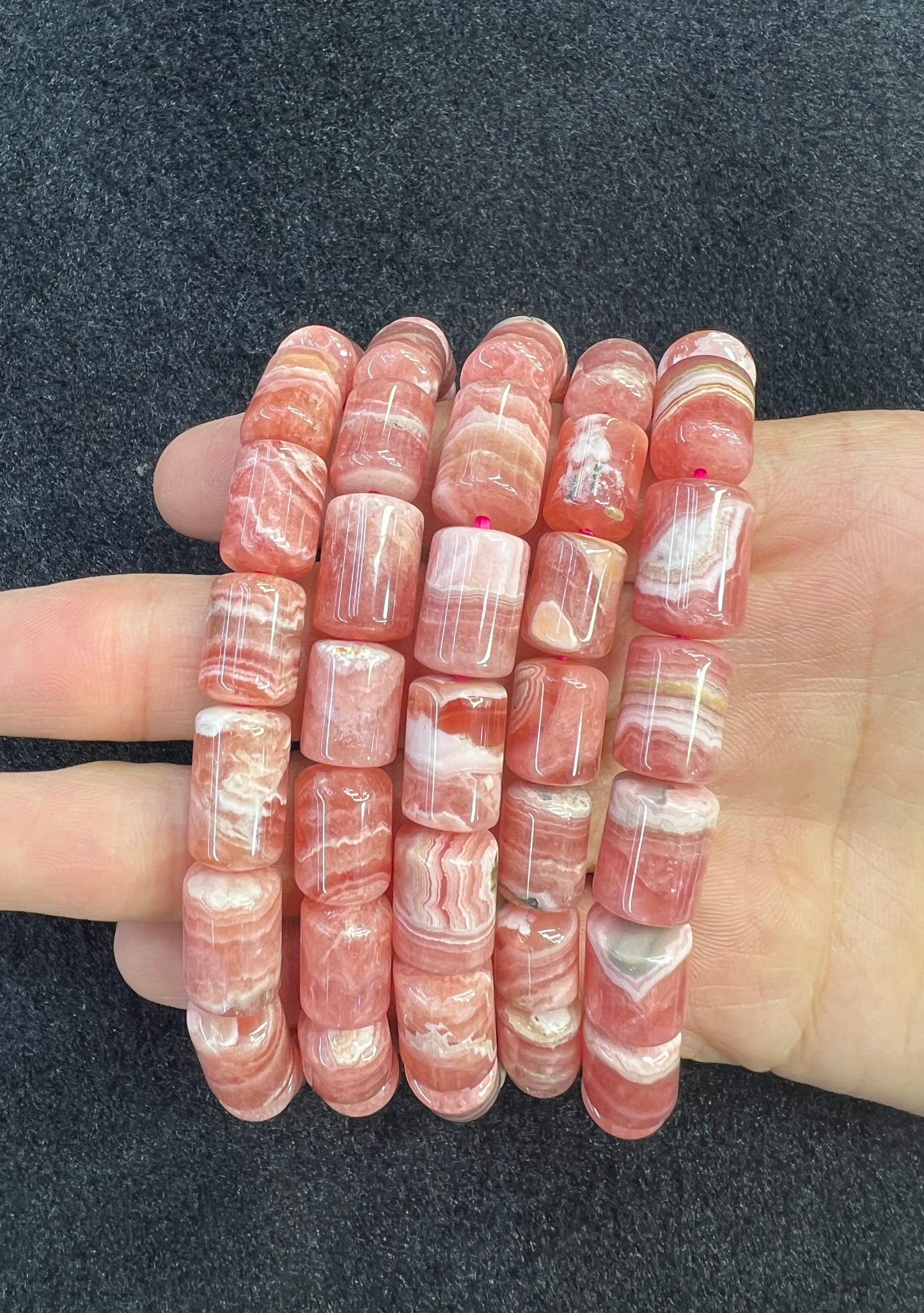Rhodochrosite bracelet