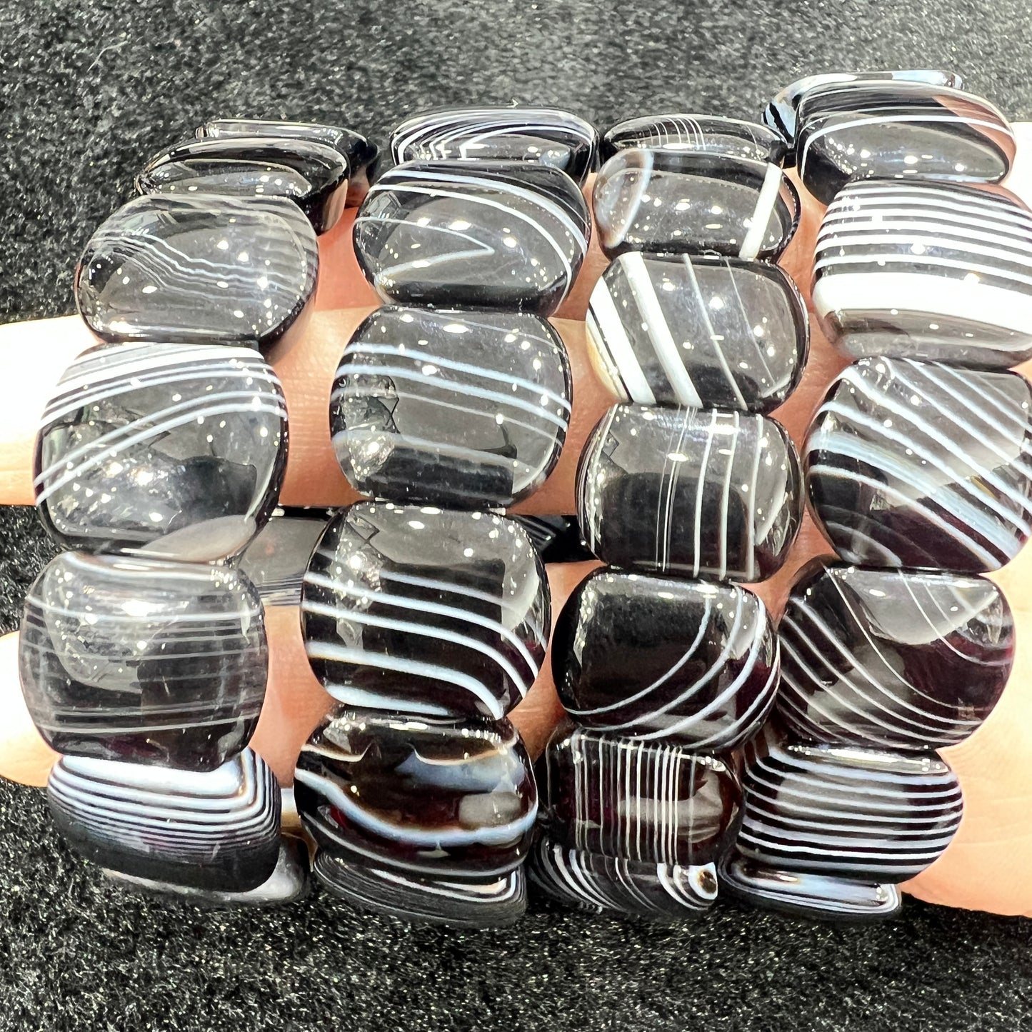 Black bandings bangle