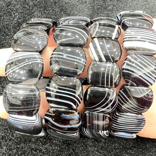 Black bandings bangle