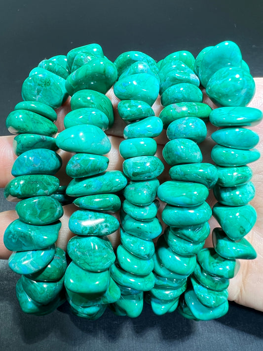 Green turquoise bracelet