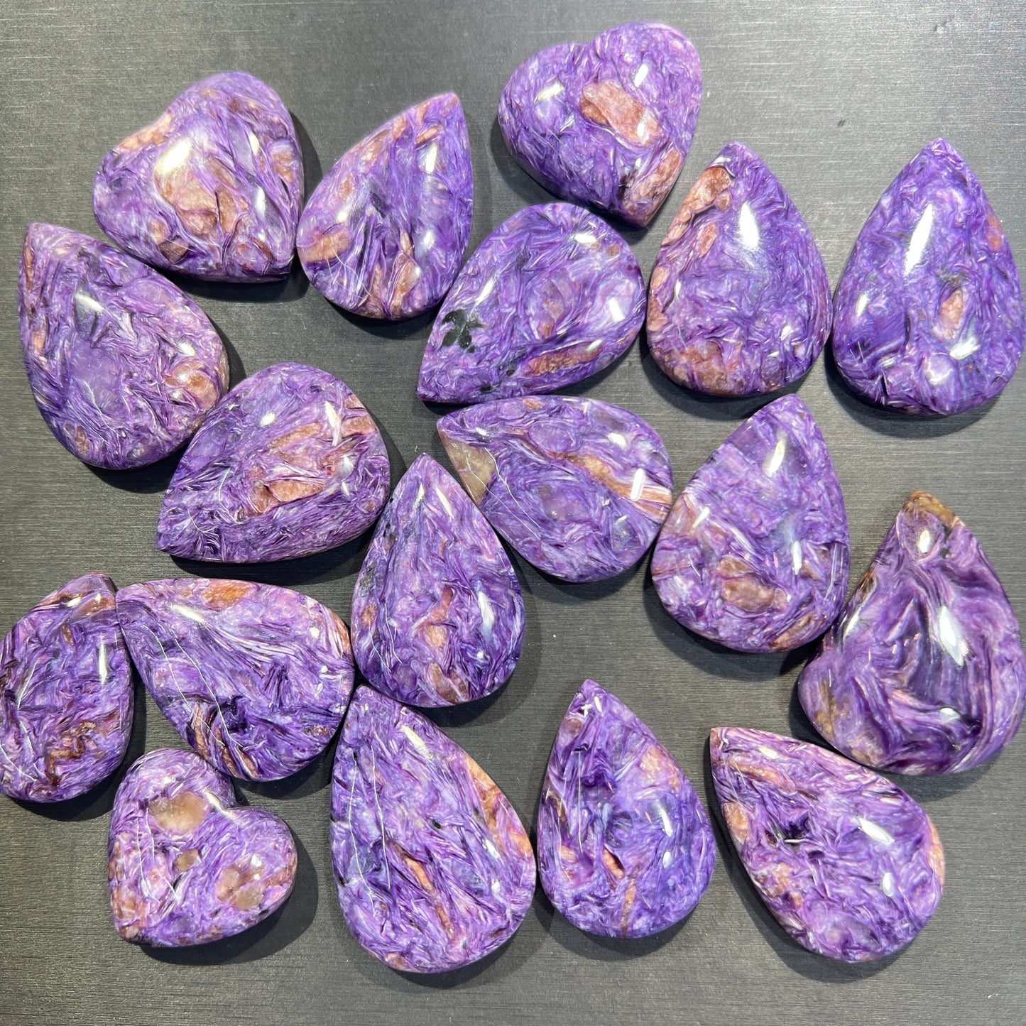 Charoite tear drop