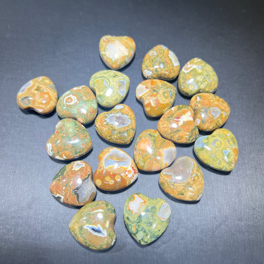 Forest jasper heart