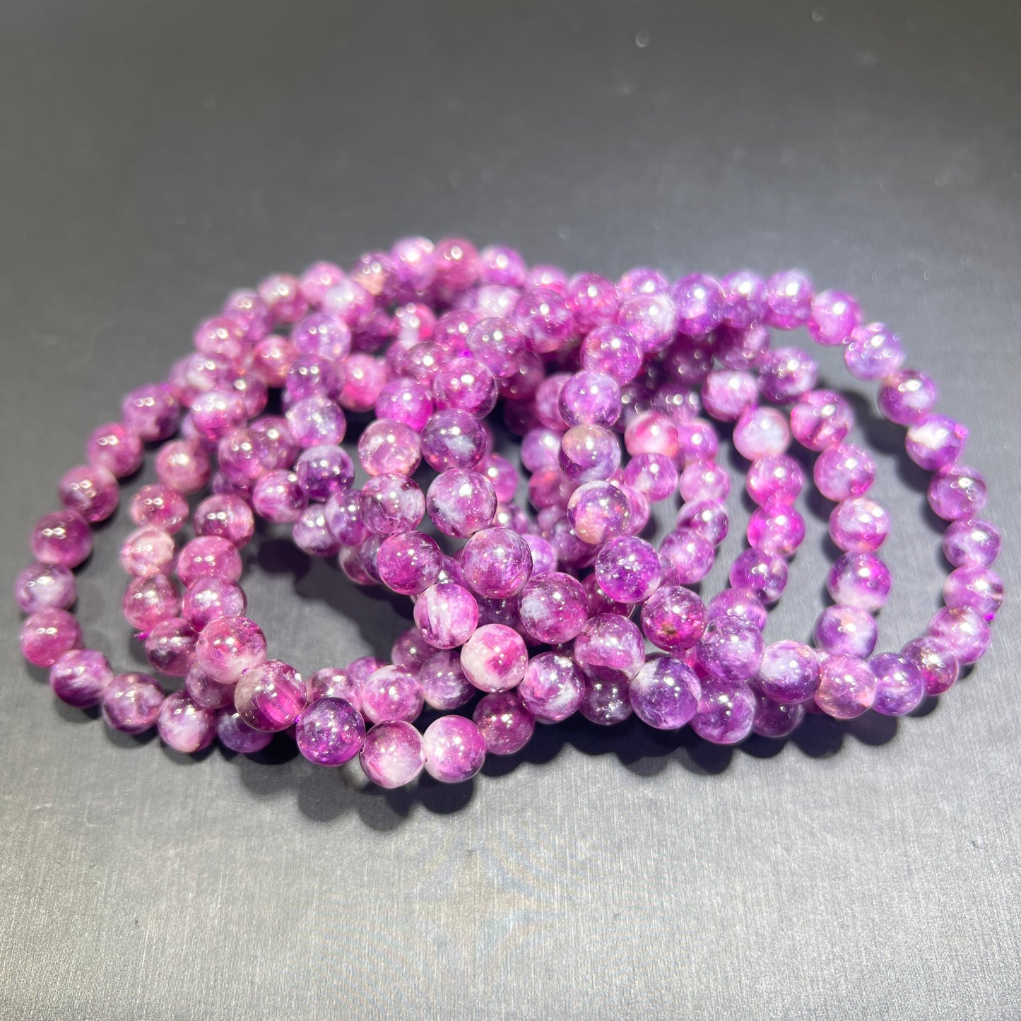 Purple Emerald quartz bracelet