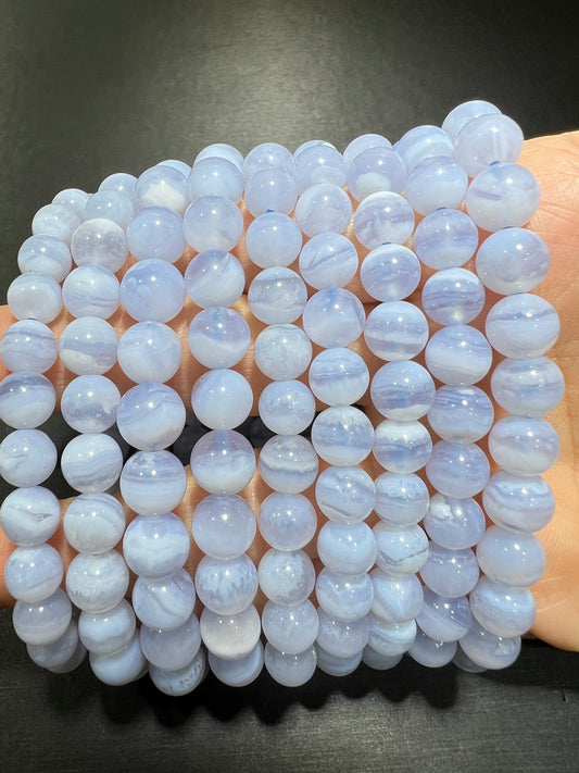 Blue lace agate bracelet