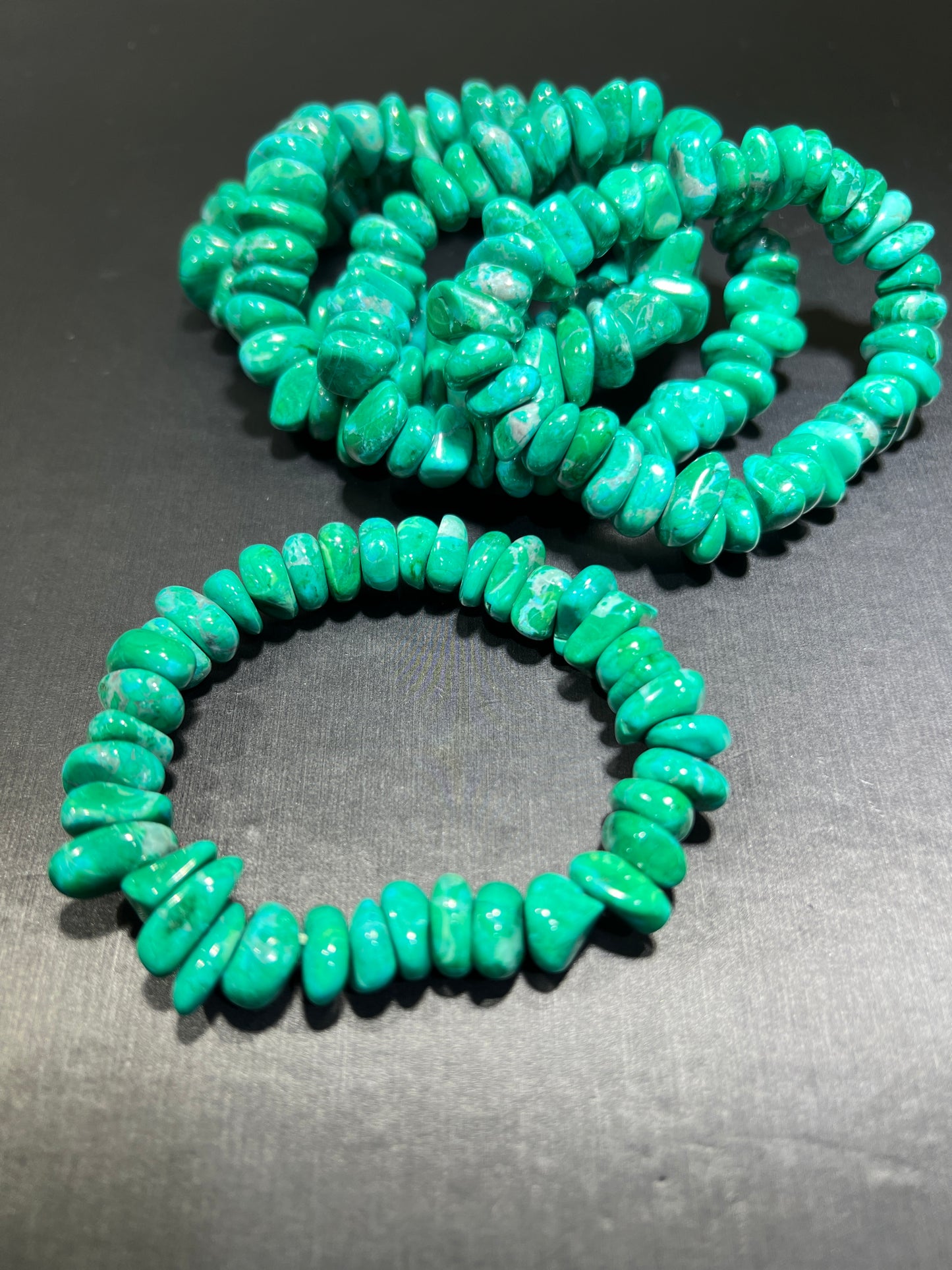 Green turquoise bracelet