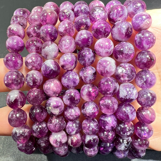 Purple Emerald quartz bracelet