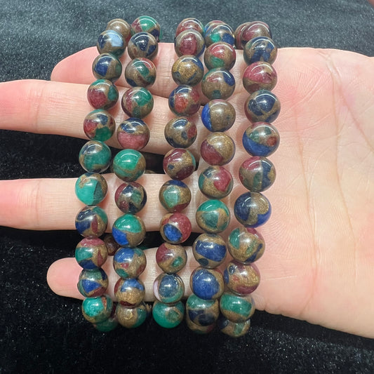 Gold color stone bracelet