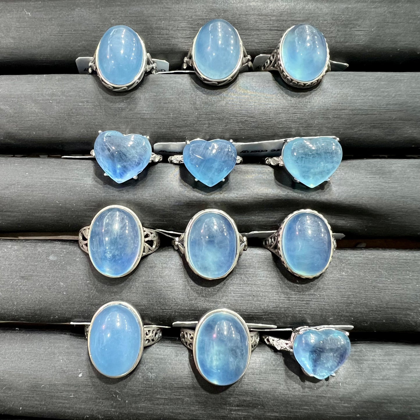 Aquamarine ring silver