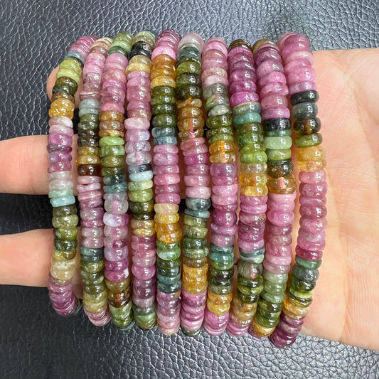 Watermelon tourmaline bracelet
