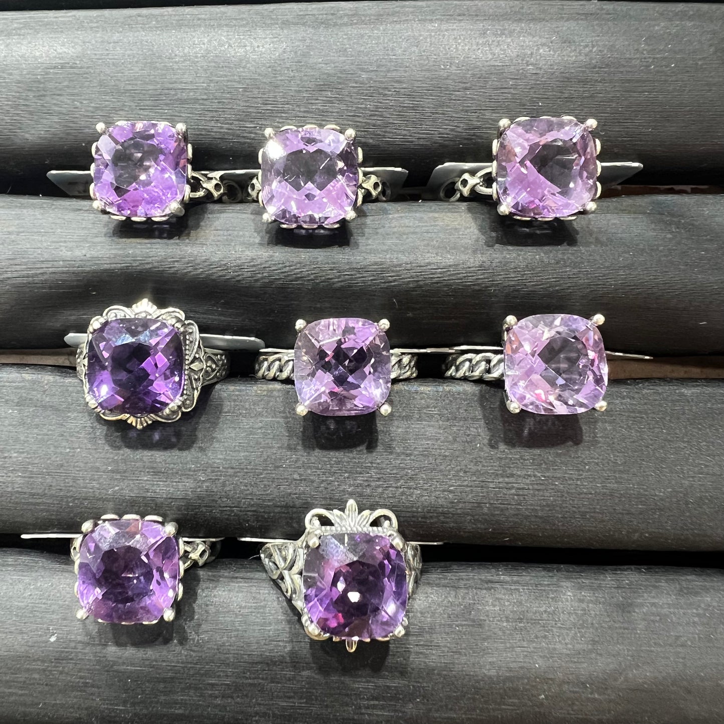 Amethyst ring silver