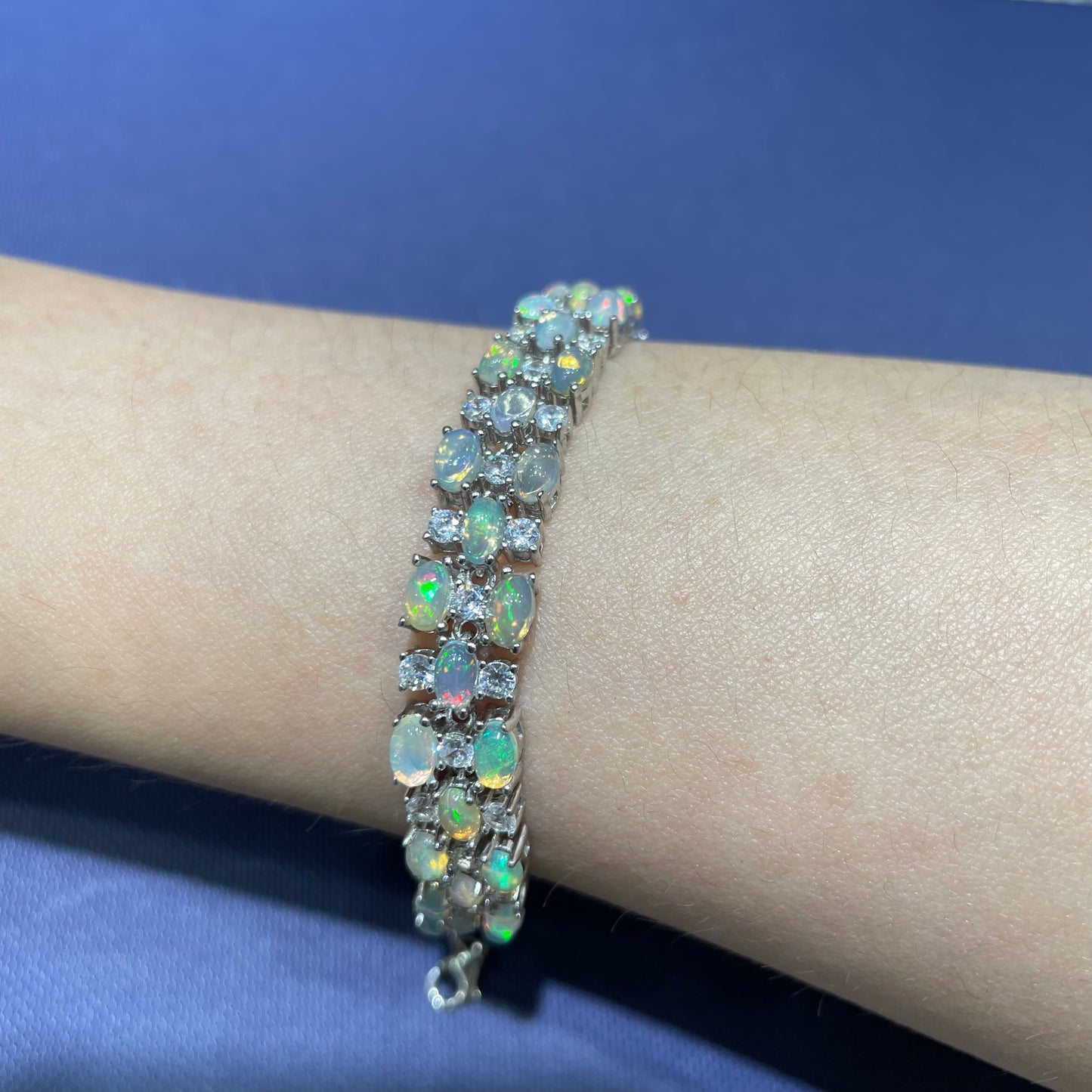 Opal bracelet silver 925
