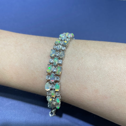 Opal bracelet silver 925