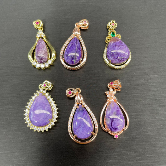 Charoite pendant