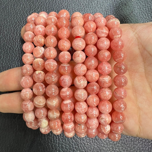 Rhodochrosite bracelet