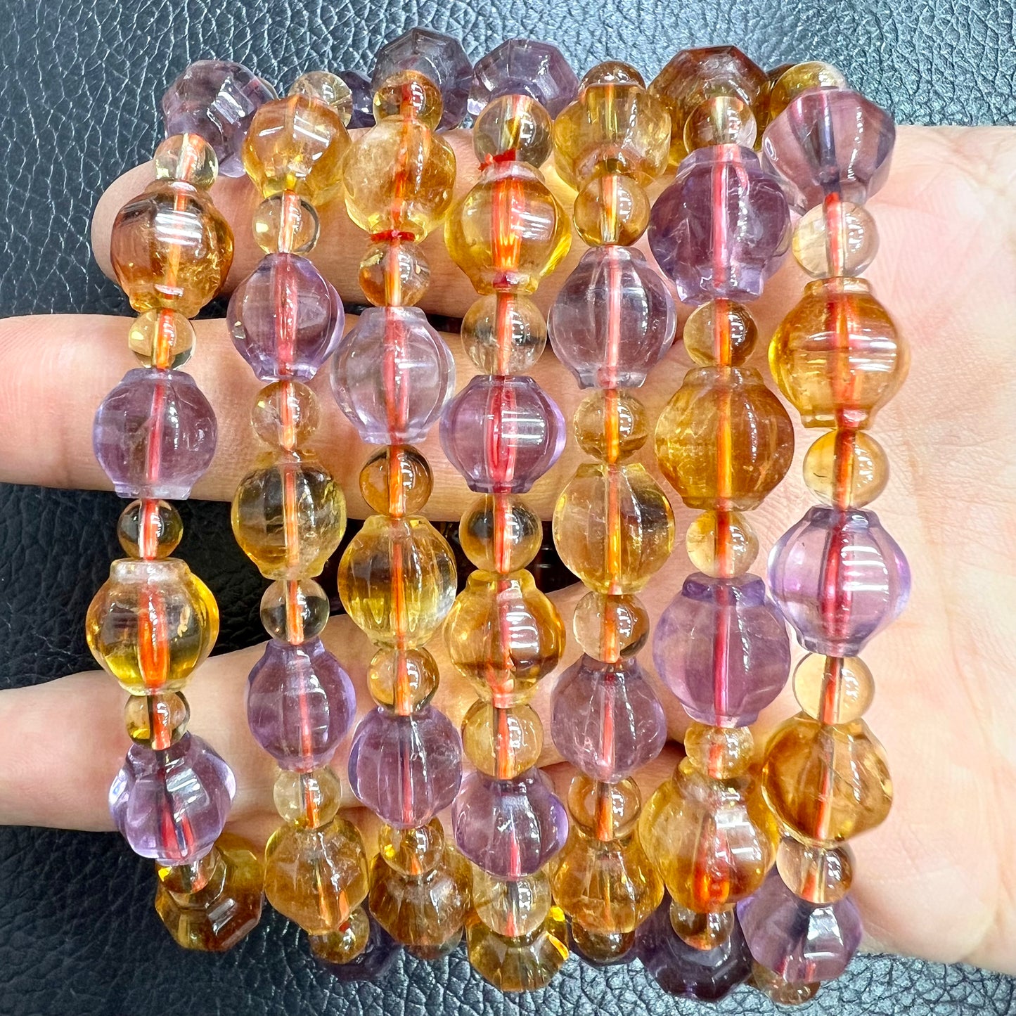 Amethyst & citrine bracelet