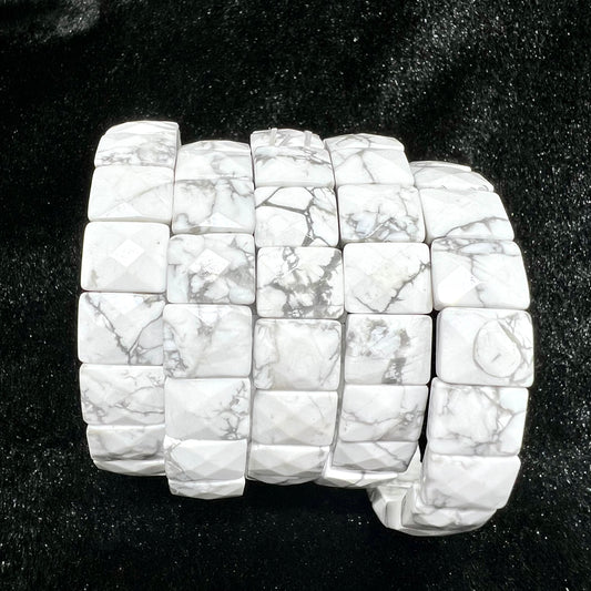 Howlite bangle bracelet