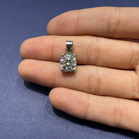 Mosang diamond pendant silver 925