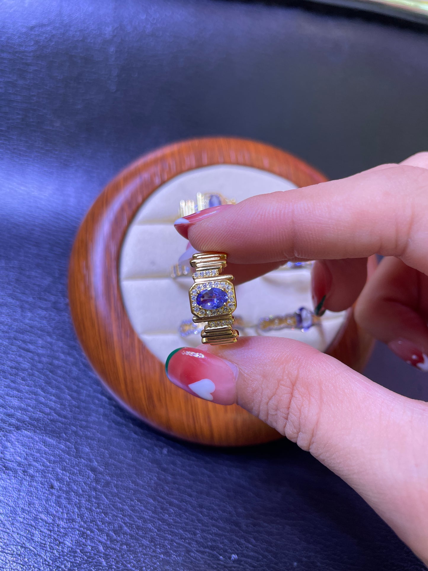 Tanzanite ring silver 925