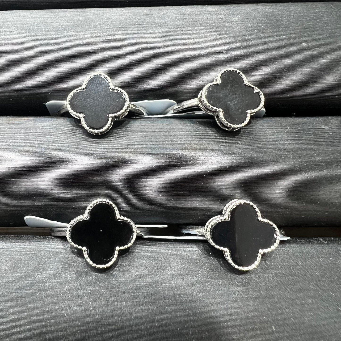 Black obsidian ring silver