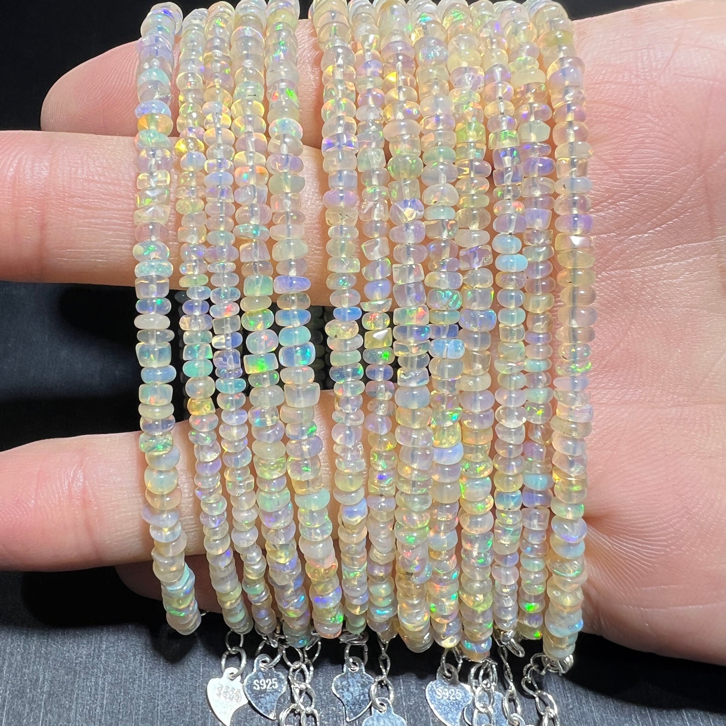 Opal bracelet silver 925