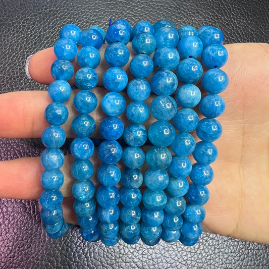 Blue apatite bracelet