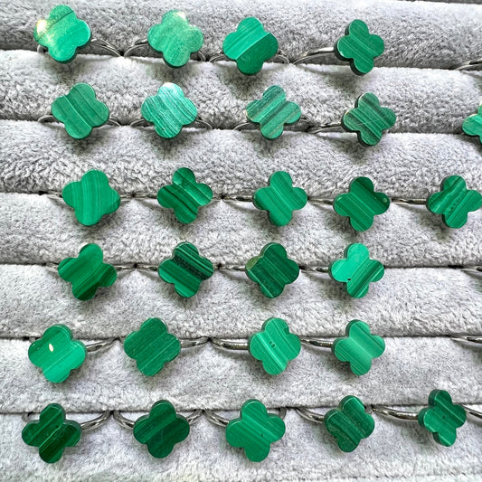 Malachite ring copper