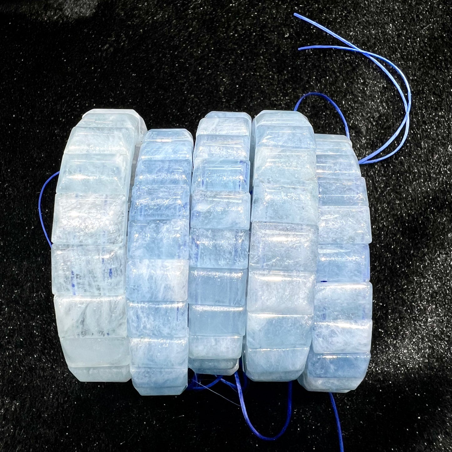 Aquamarine bangle bracelet