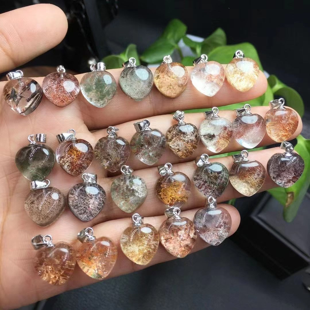 Garden quartz pendant silver 925