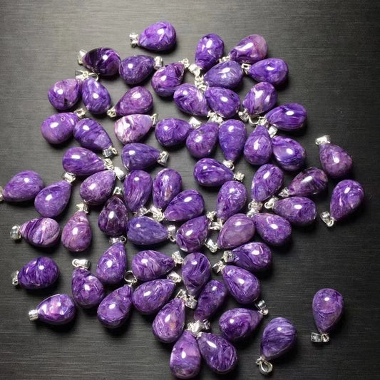 Charoite pendant silver 925