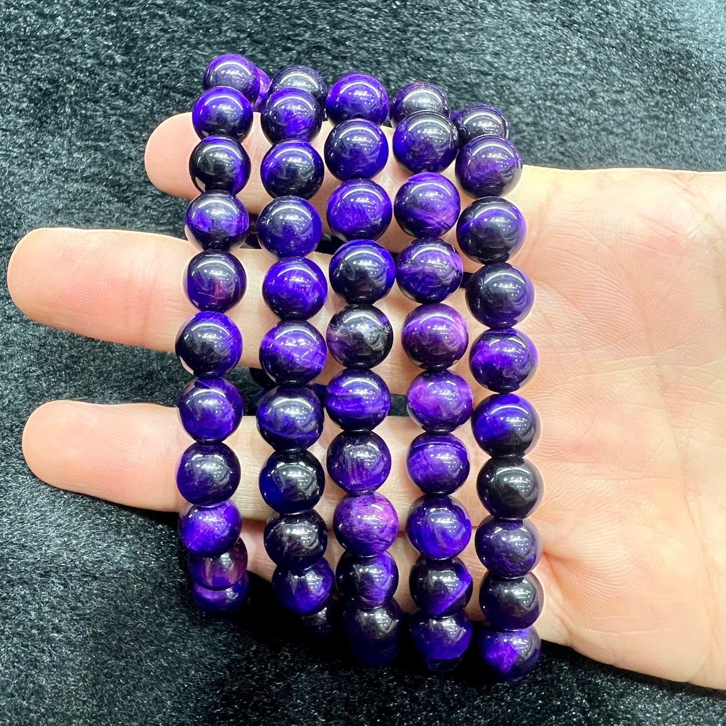 Colored tiger eye bracelet