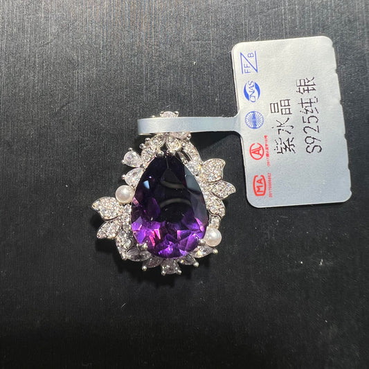 Amethyst pendant silver 925
