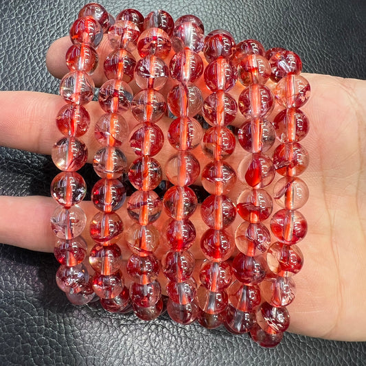 Red phoenix feather bracelet