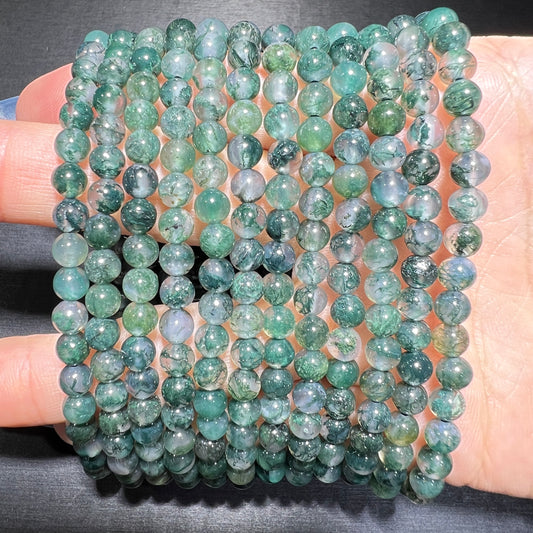 Moss agate bracelet