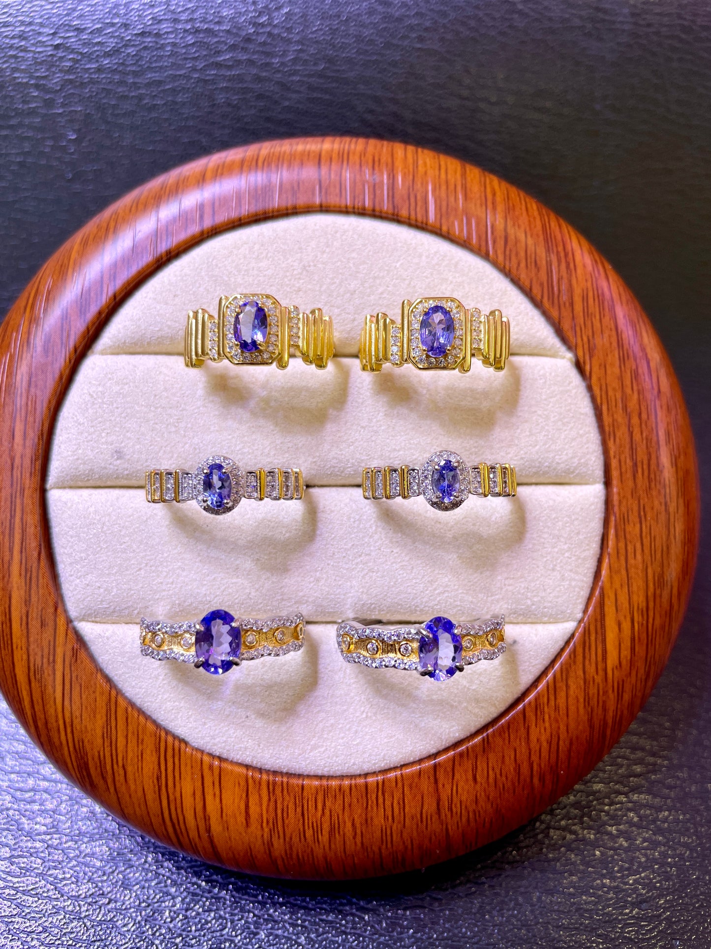 Tanzanite ring silver 925