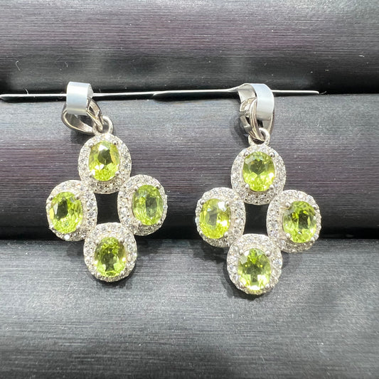 Peridot pendant silver 925