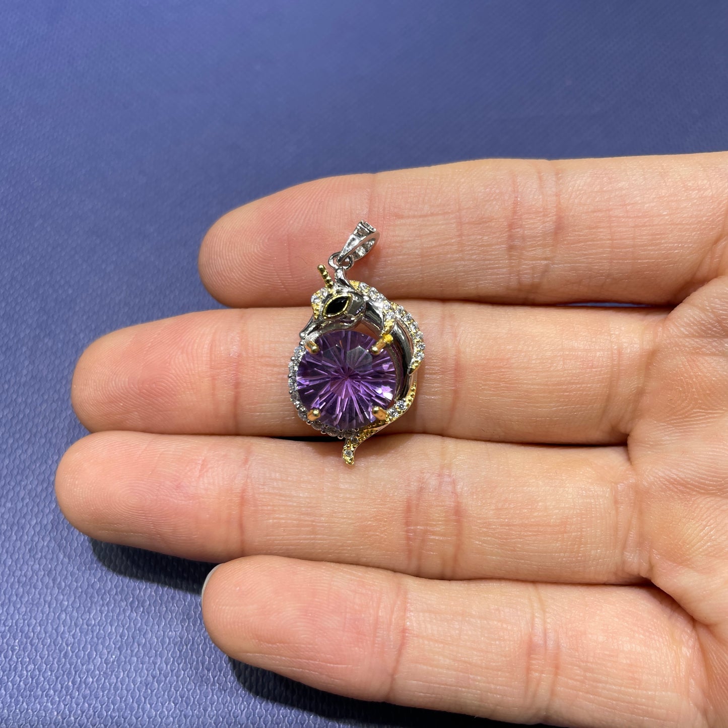 Amethyst pendant silver 925