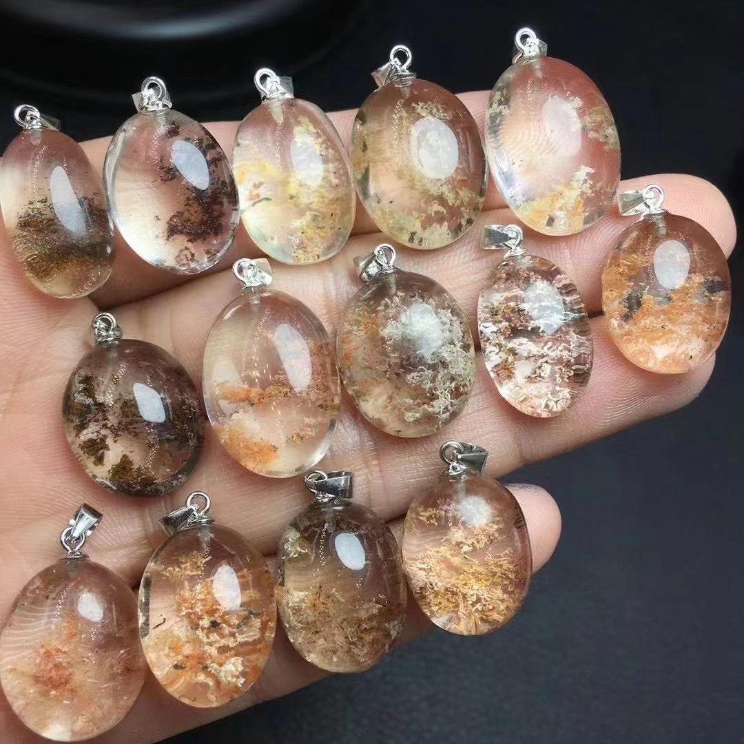 Garden quartz pendant silver 925