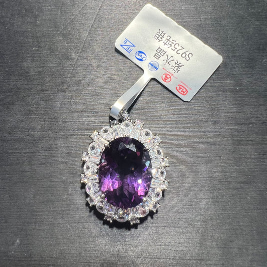 Amethyst pendant silver 925