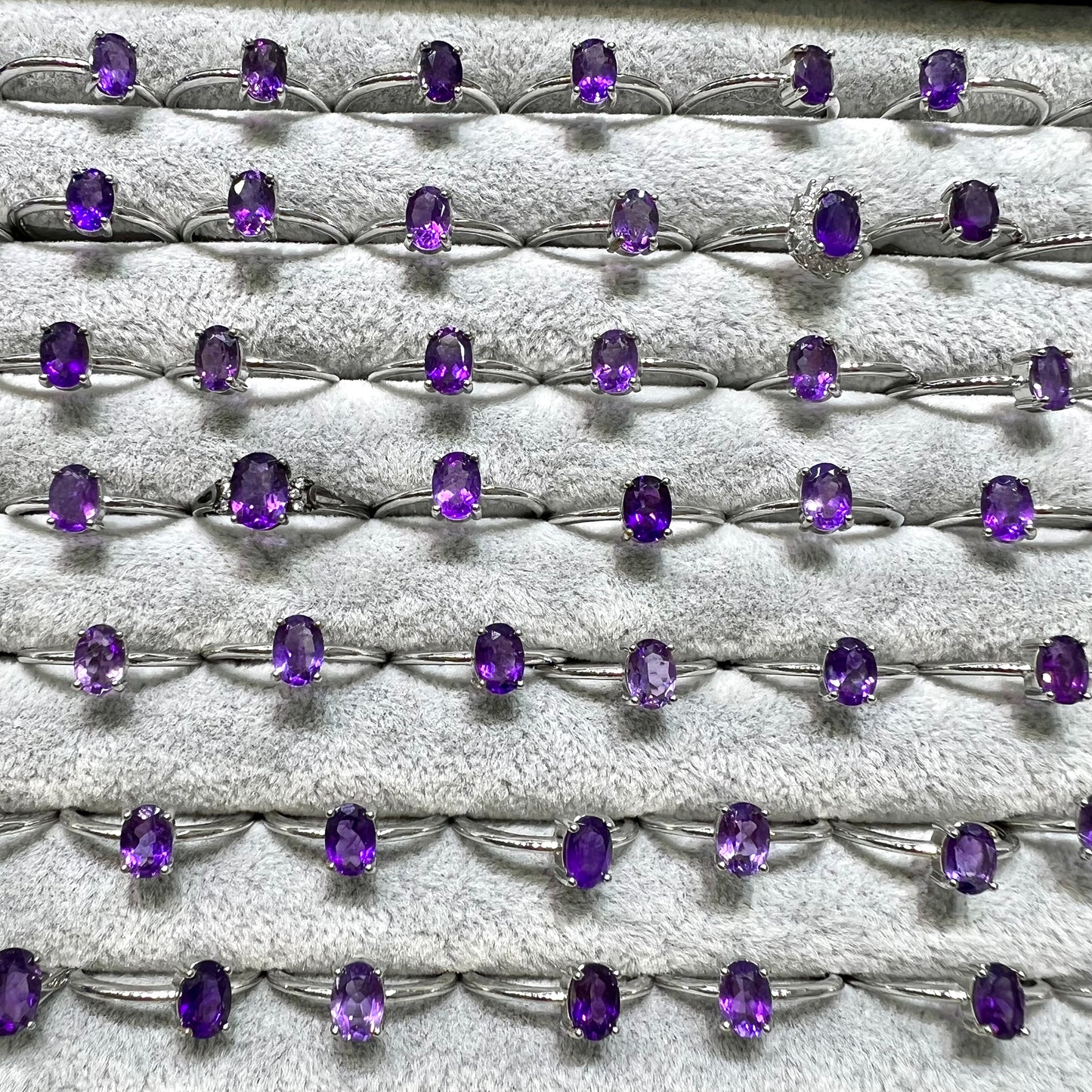 Amethyst ring copper