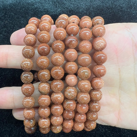 Gold sand stone bracelet