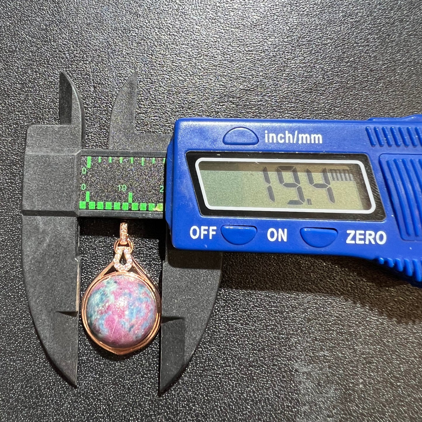 Ruby in kayanite pendant