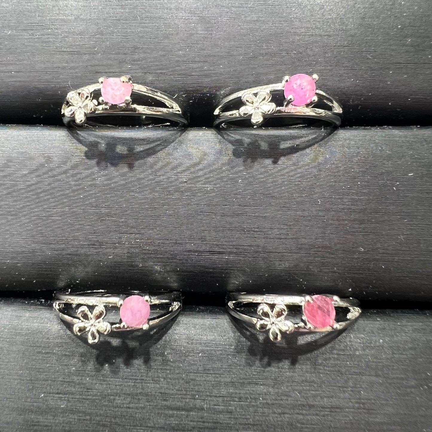 Pink topaz ring copper