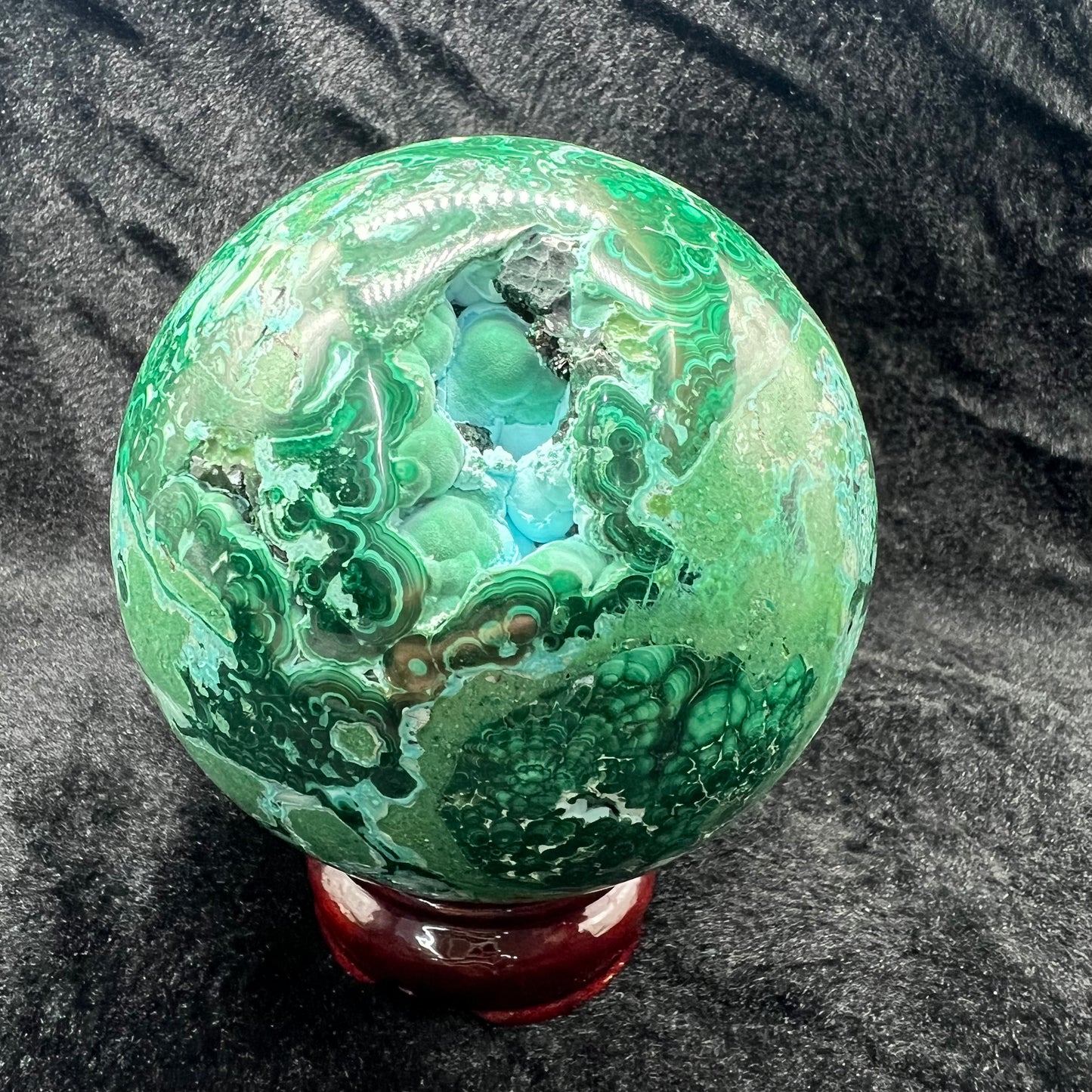 Chrysocolla sphere