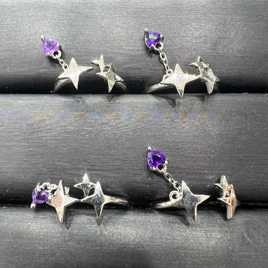 Amethyst ring copper